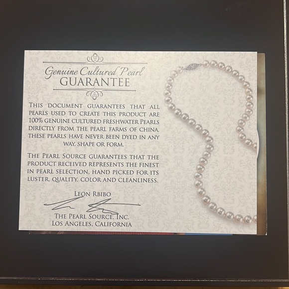 Pearl Source choker with 14k white gold 16” length - Picture 4 of 6